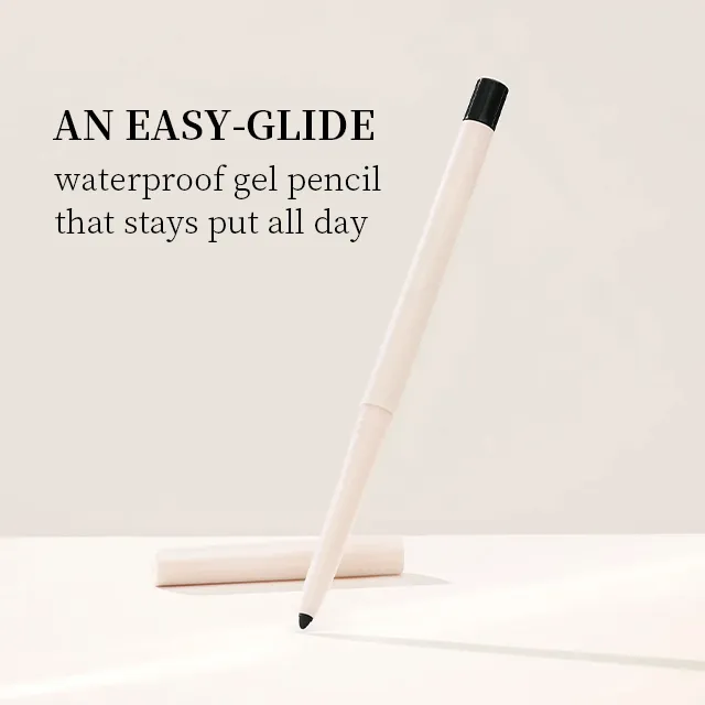 easy glide waterproof white eyeliner pencil with sharpener  perfect strokes longwear gel eyeliner