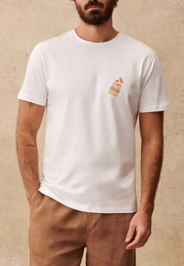 White Mini Graphic Print Crew Neck T-Shirt