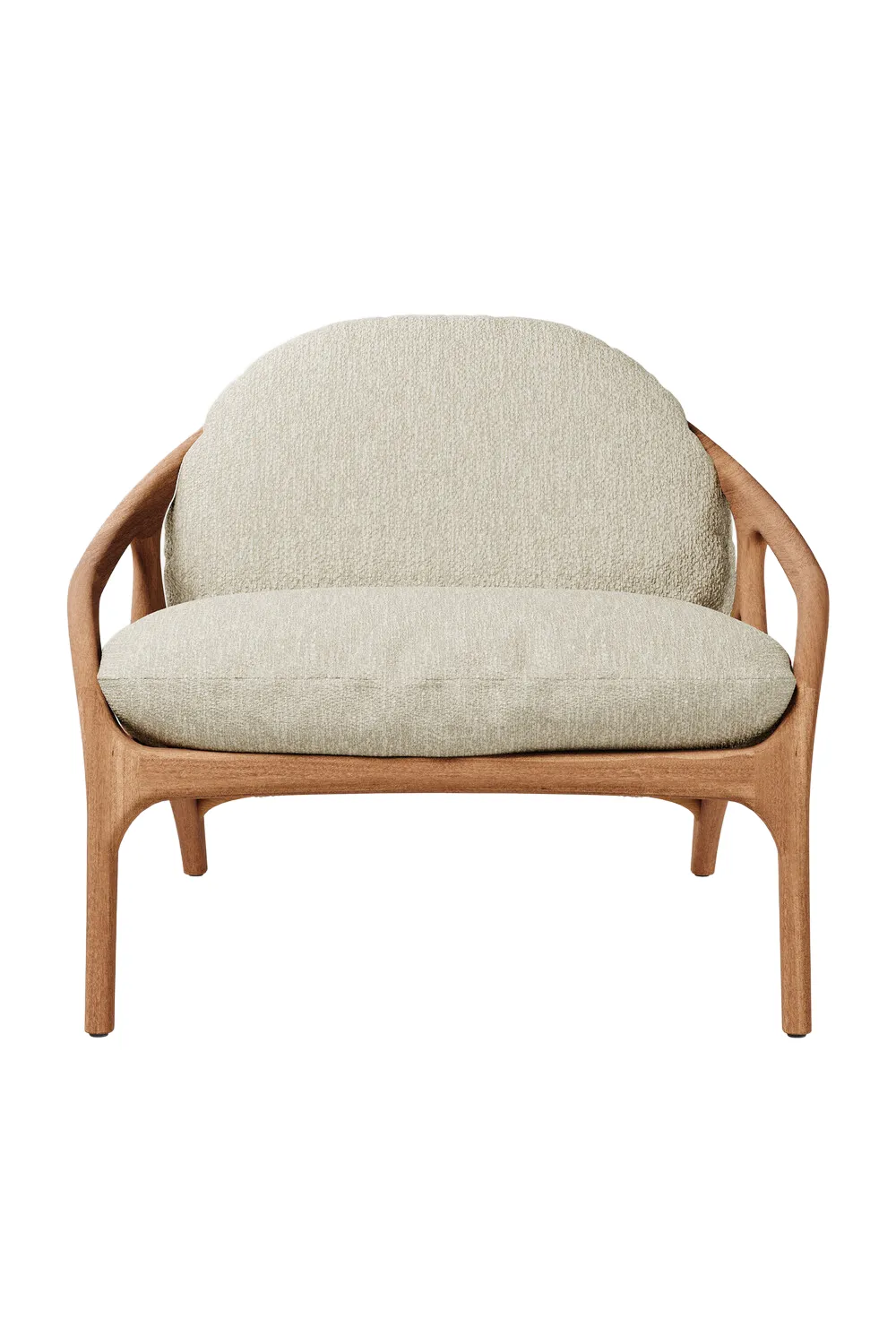 Refined Teak Outdoor Lounge Chair