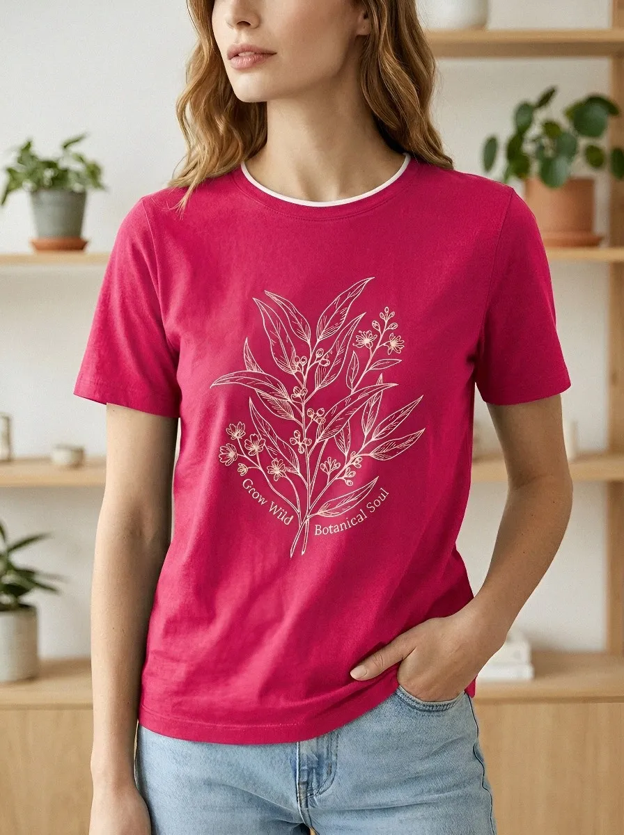 Nature Lover Botanical T-Shirt Classic