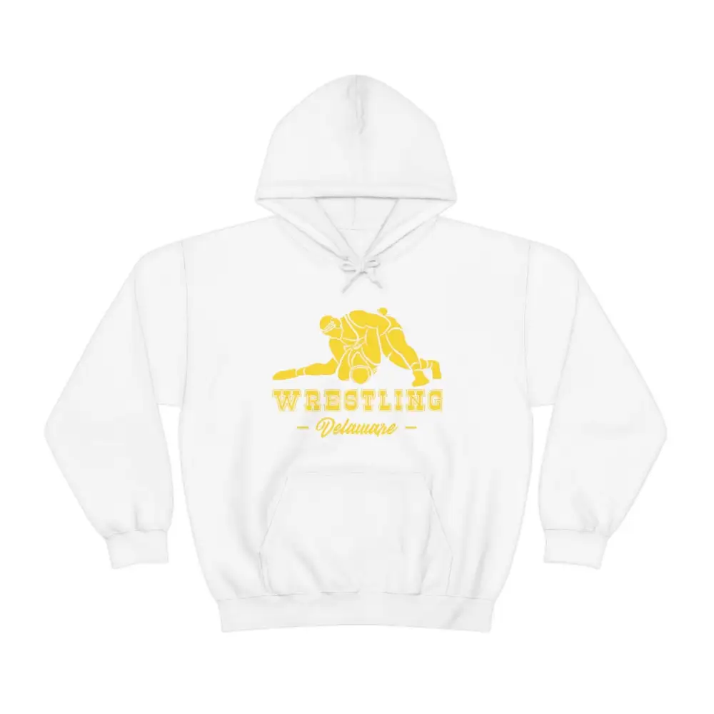 Soft Fleece Clean Lettering Wrestling Graphic Pullover Hoodie