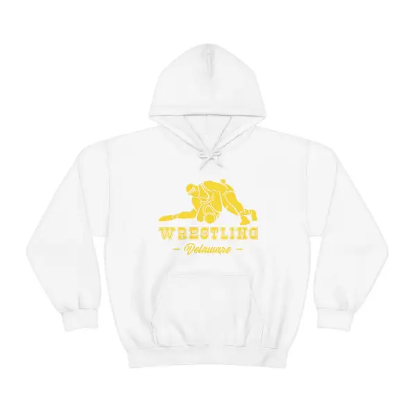 Soft Fleece Clean Lettering Wrestling Graphic Pullover Hoodie