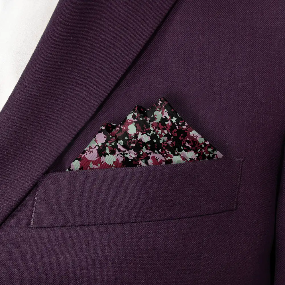 Sophisticated Refined Floral Pocket Square