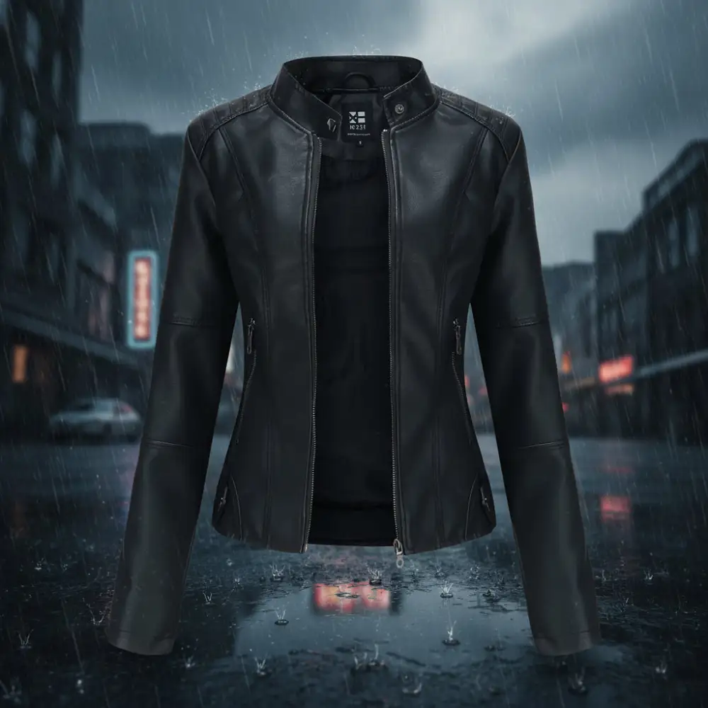 Classic Faux Leather Jacket