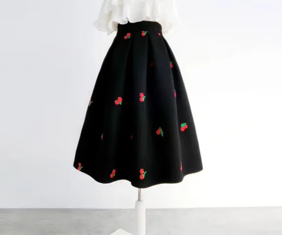 Versatile Layering Everyday Casual Wool Skirt