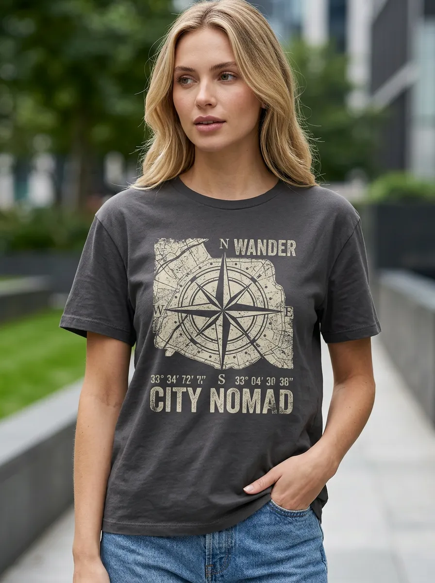 Travel Lover Compass T-Shirt
