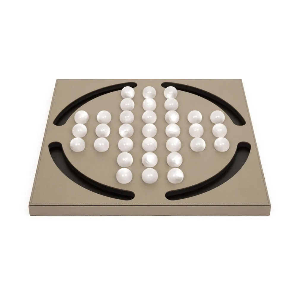 Pearl Pawns Leather Board Game