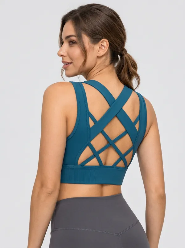 Women's Soft Touch Cross Back Workout Bra