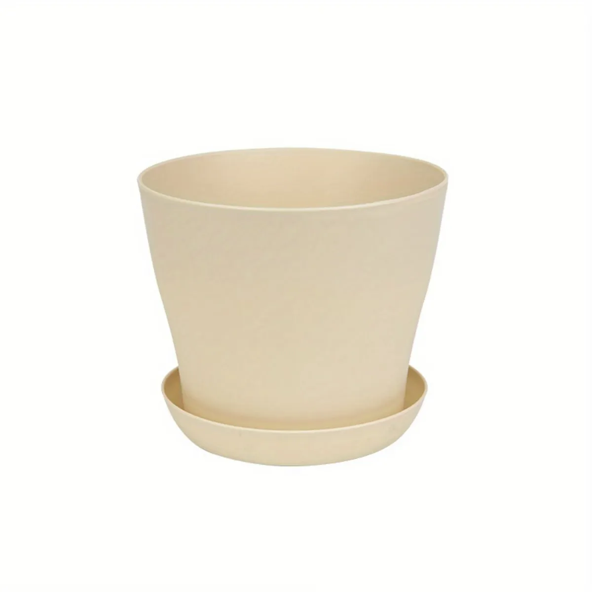 Colorful Plastic Plant Pot with Drainage Tray
