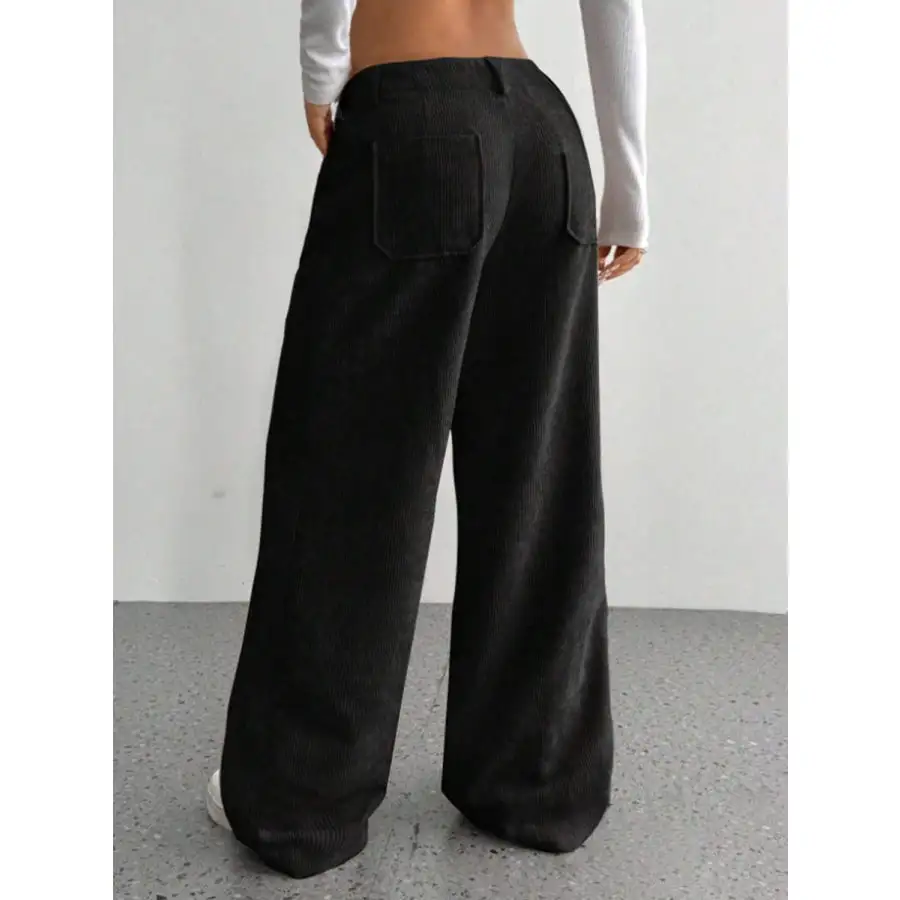 Wide Leg Pants with Pockets