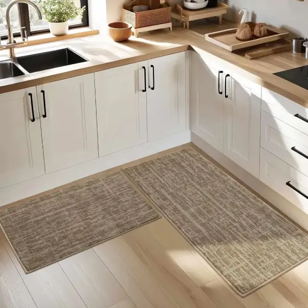 Abstract Pattern Kitchen Rug Set