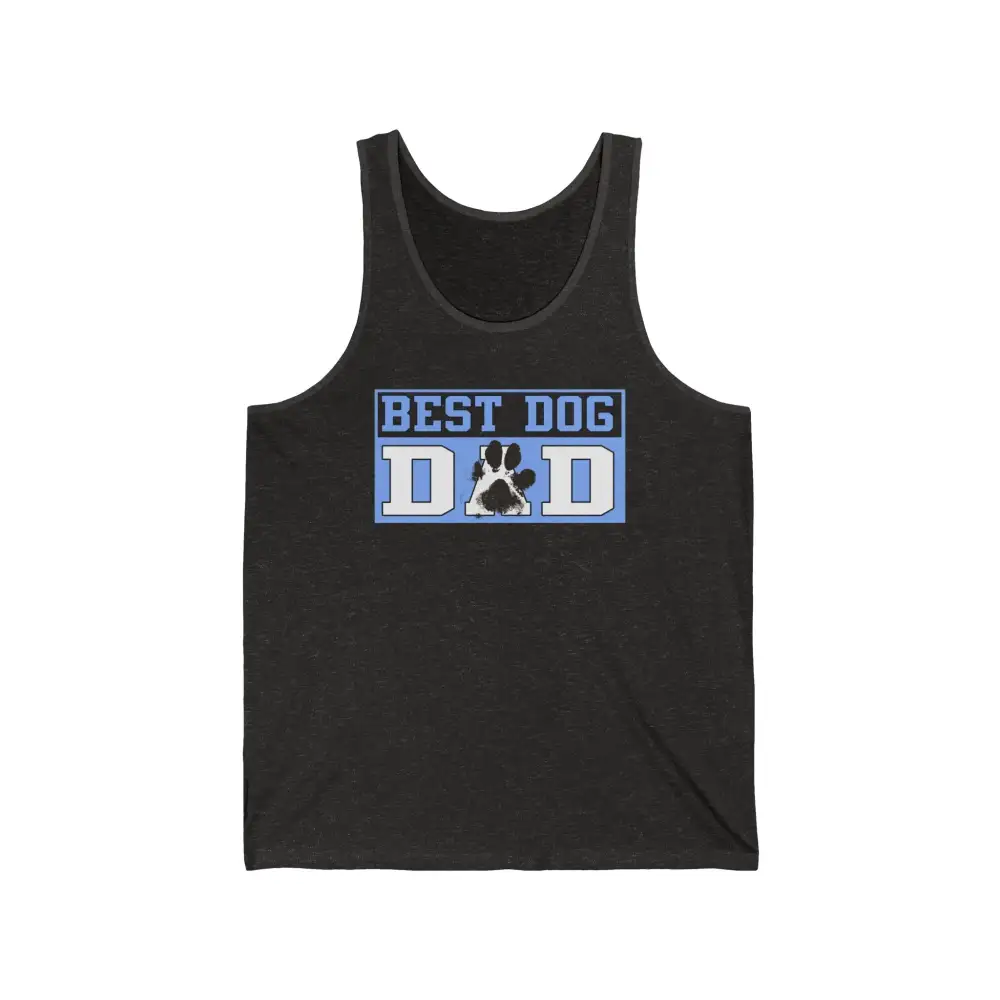 Dog Dad Paw Graphic Tank Top