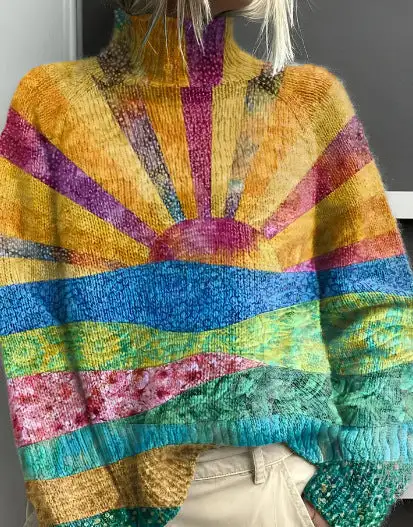 Soft Knit Turtleneck Knit Sweater