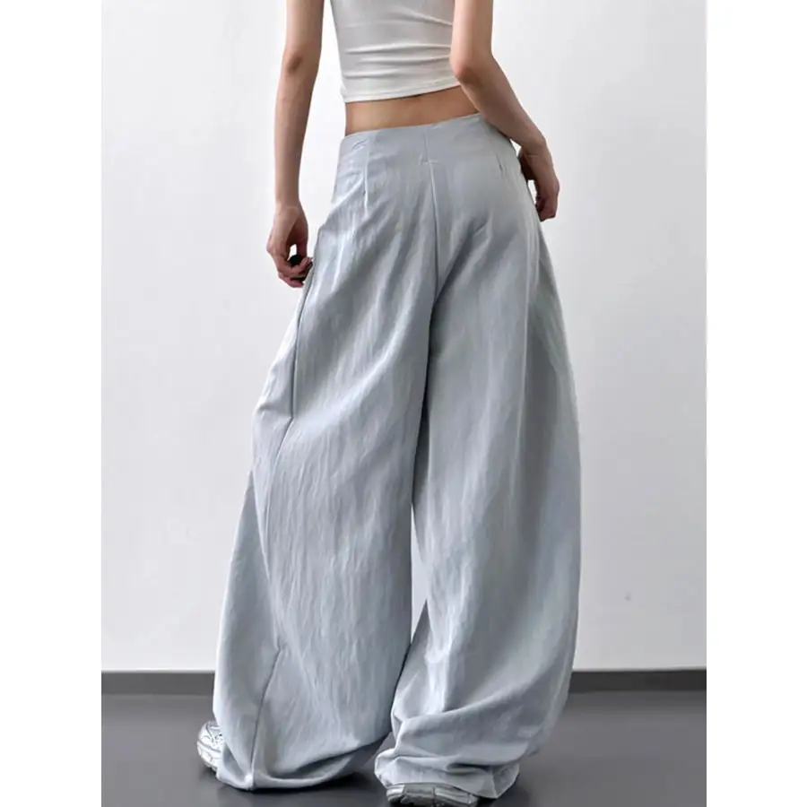 Classic Lace Detail Wide Leg Pants