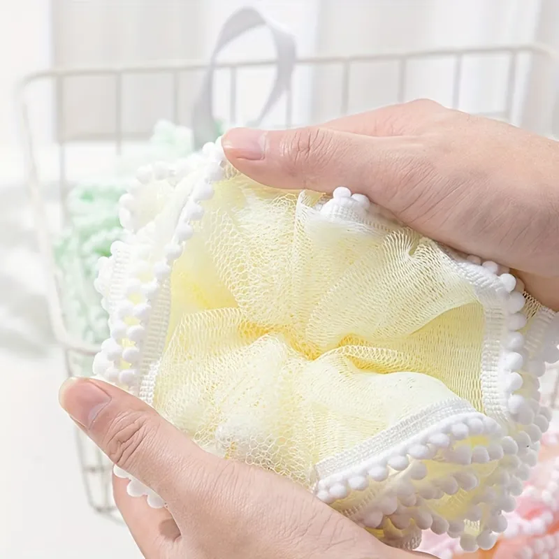 Soft Mesh Bath Pouf