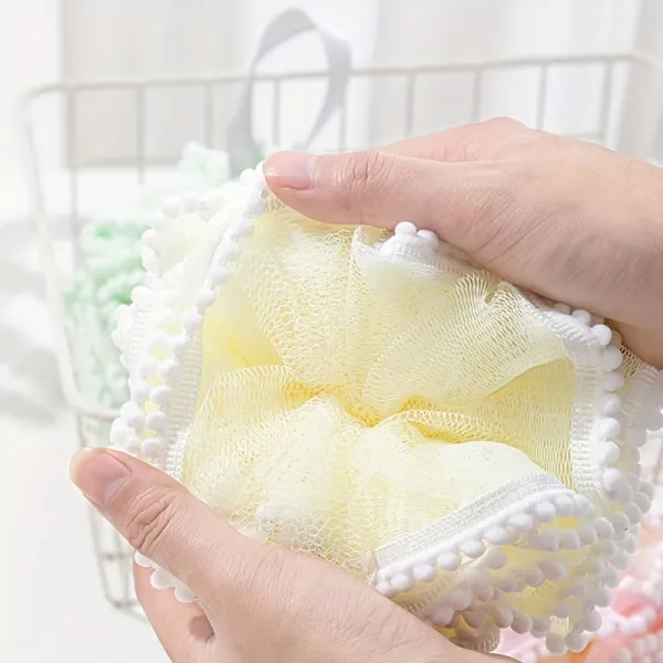 Soft Mesh Bath Pouf