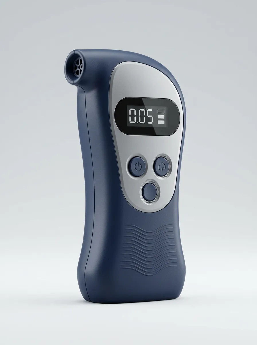 Portable Digital Breath Alcohol Tester Compact LCD Meter