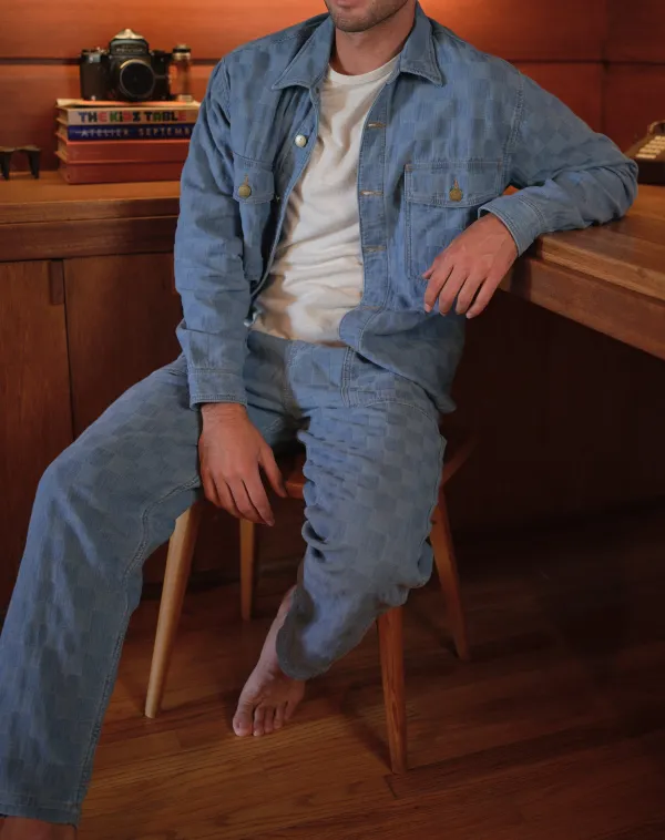 Patchwork Denim Pant