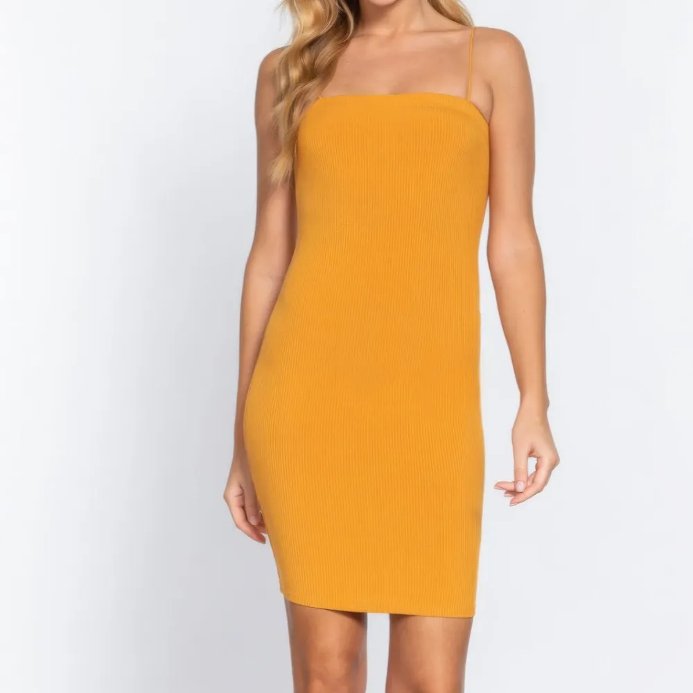 Cami Heavy Rib Mini Dress