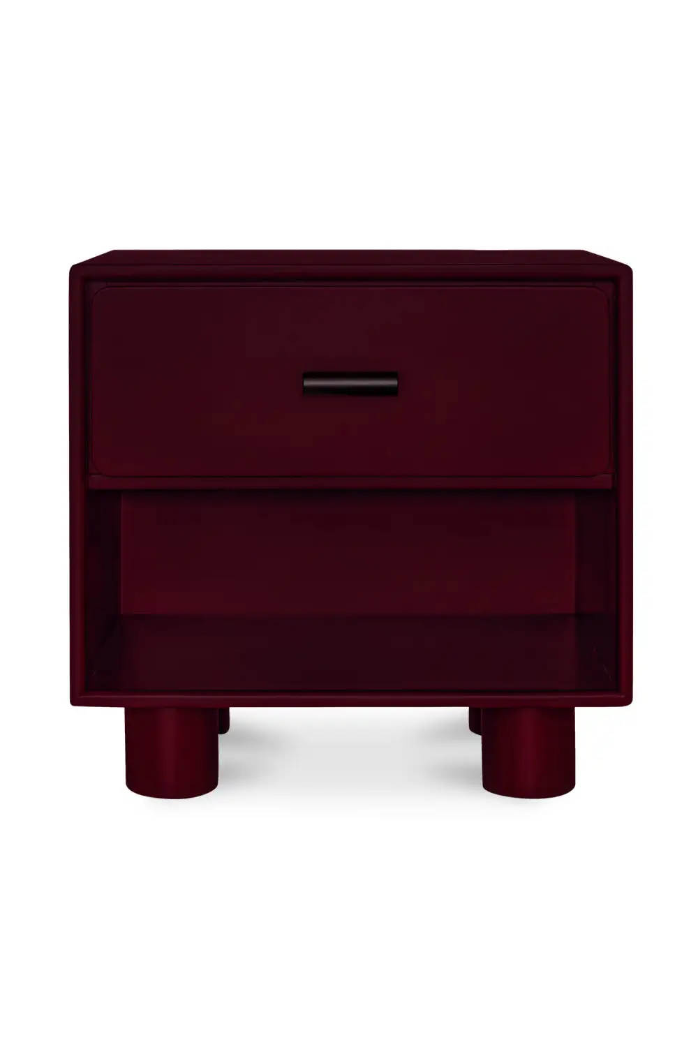 Refined Wooden Drawer Nightstand