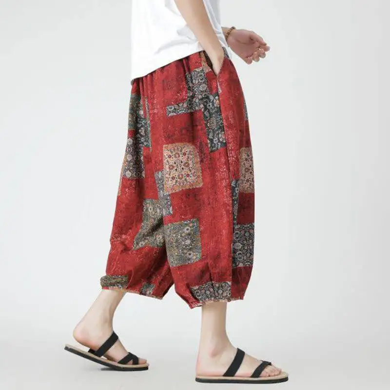 Patchwork Pocketed Pants