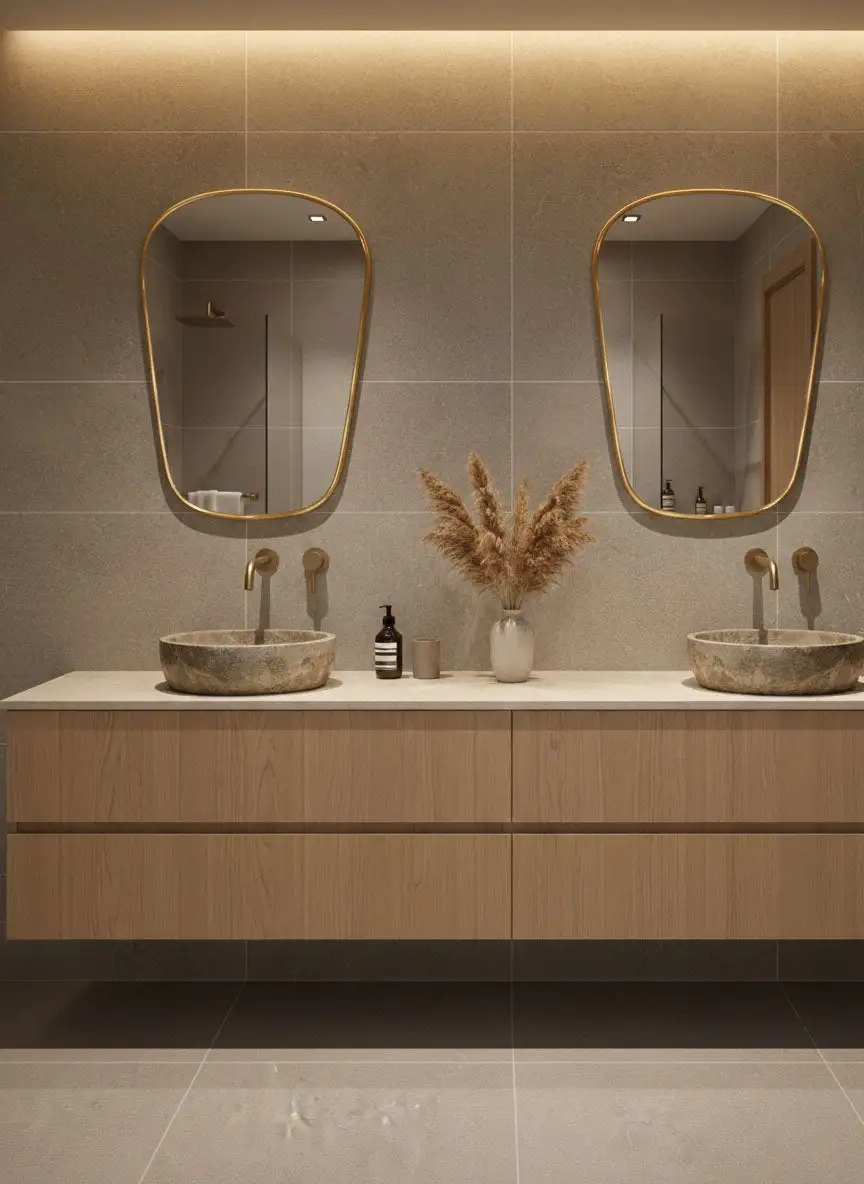 Artisan Brass Accent Wall Mirror