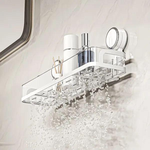 Drainable Shower Organizer Shelf