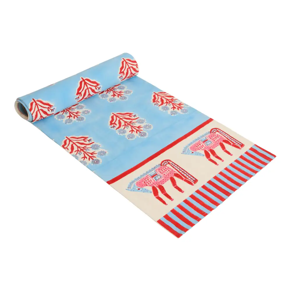 Contemporary Horse Motif Table Runner