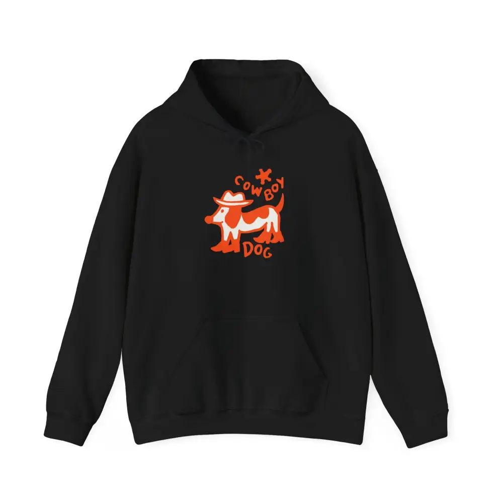 Cowboy Dog Graphic Pullover Hoodie