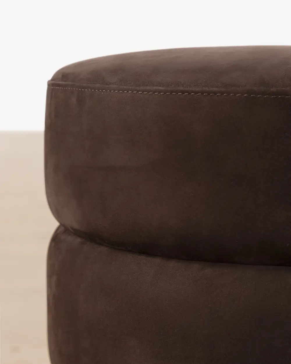 Modern Leather Ottoman