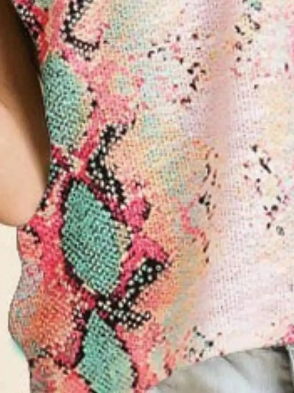 Snakeskin Low Gauge Sleeveless Top