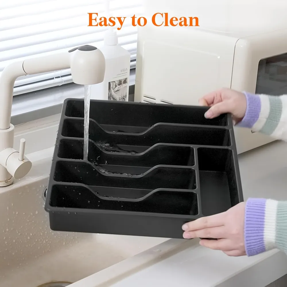 Multi-Compartment Utensil Holder
