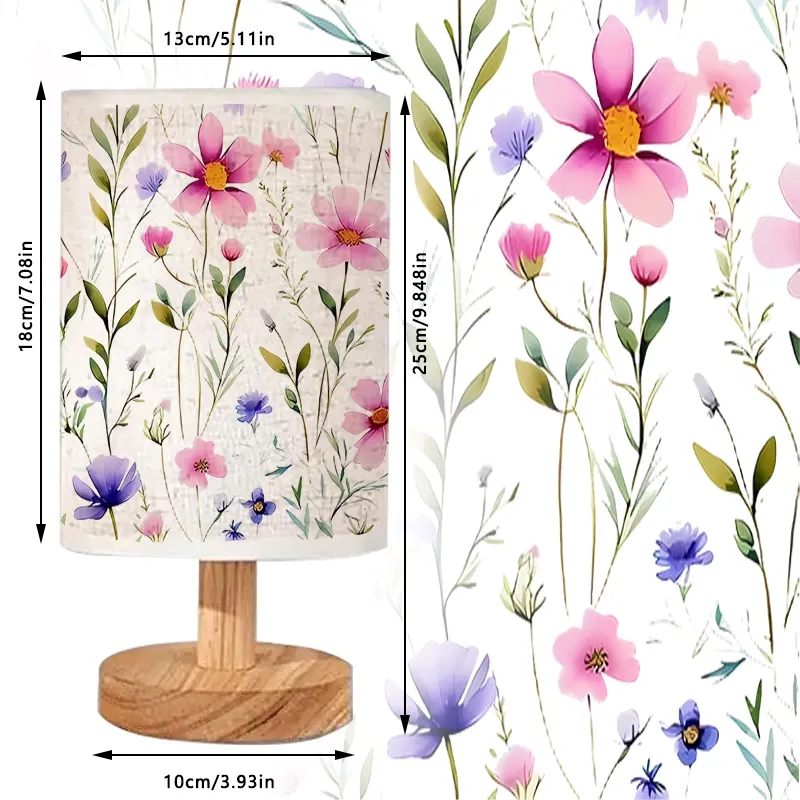 Vintage Floral Desk Lamp