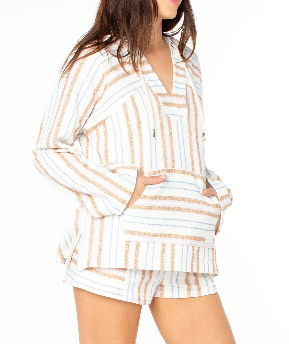 Wild Striped V-Neck Sweatshirt