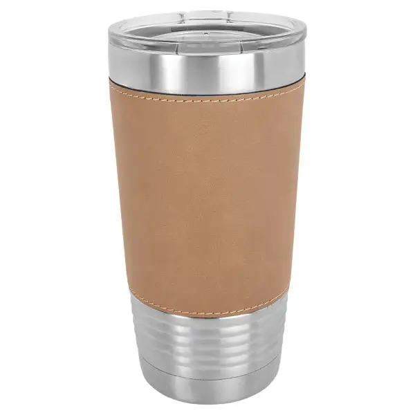 Faux Leatherette Finish Stainless Steel Tumbler