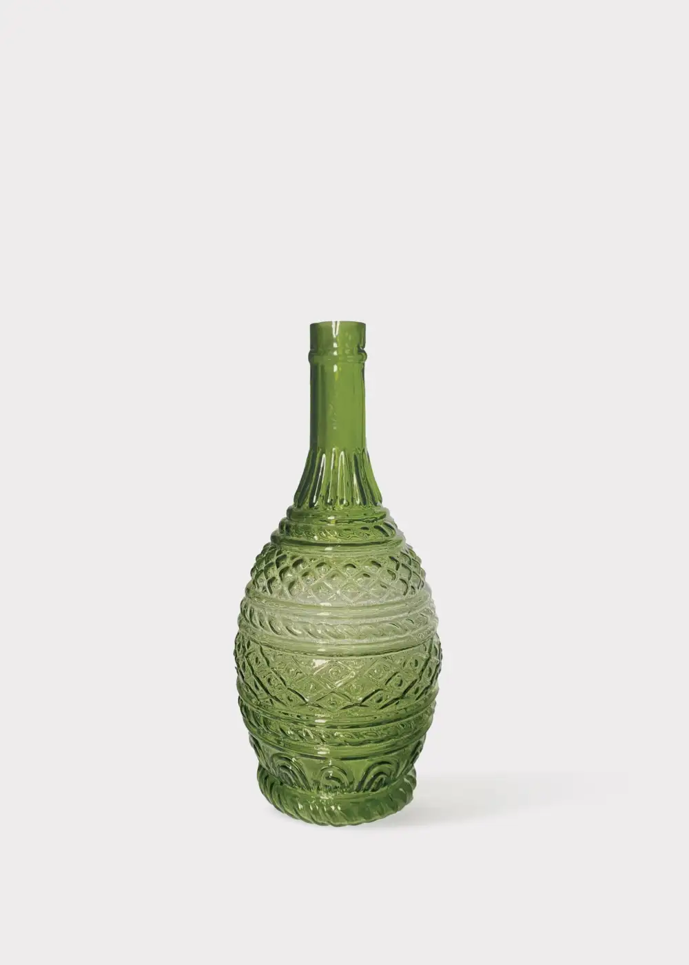 Embossed Glass Accent Vase