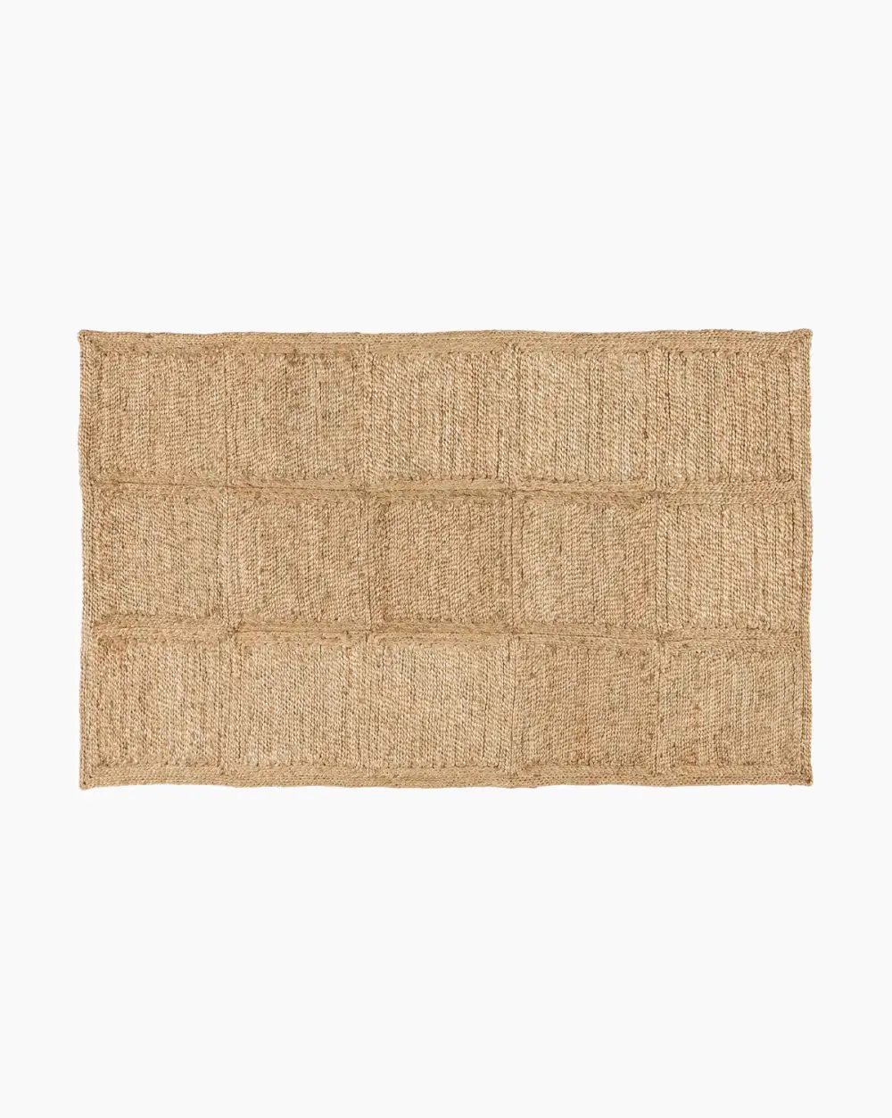 Raised-Weave Handwoven Jute Area Rug