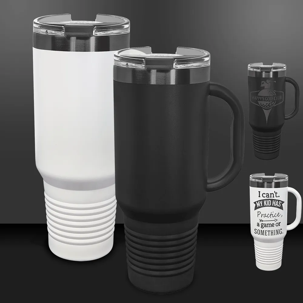 Mug Handled Straw Lid Travel Mug
