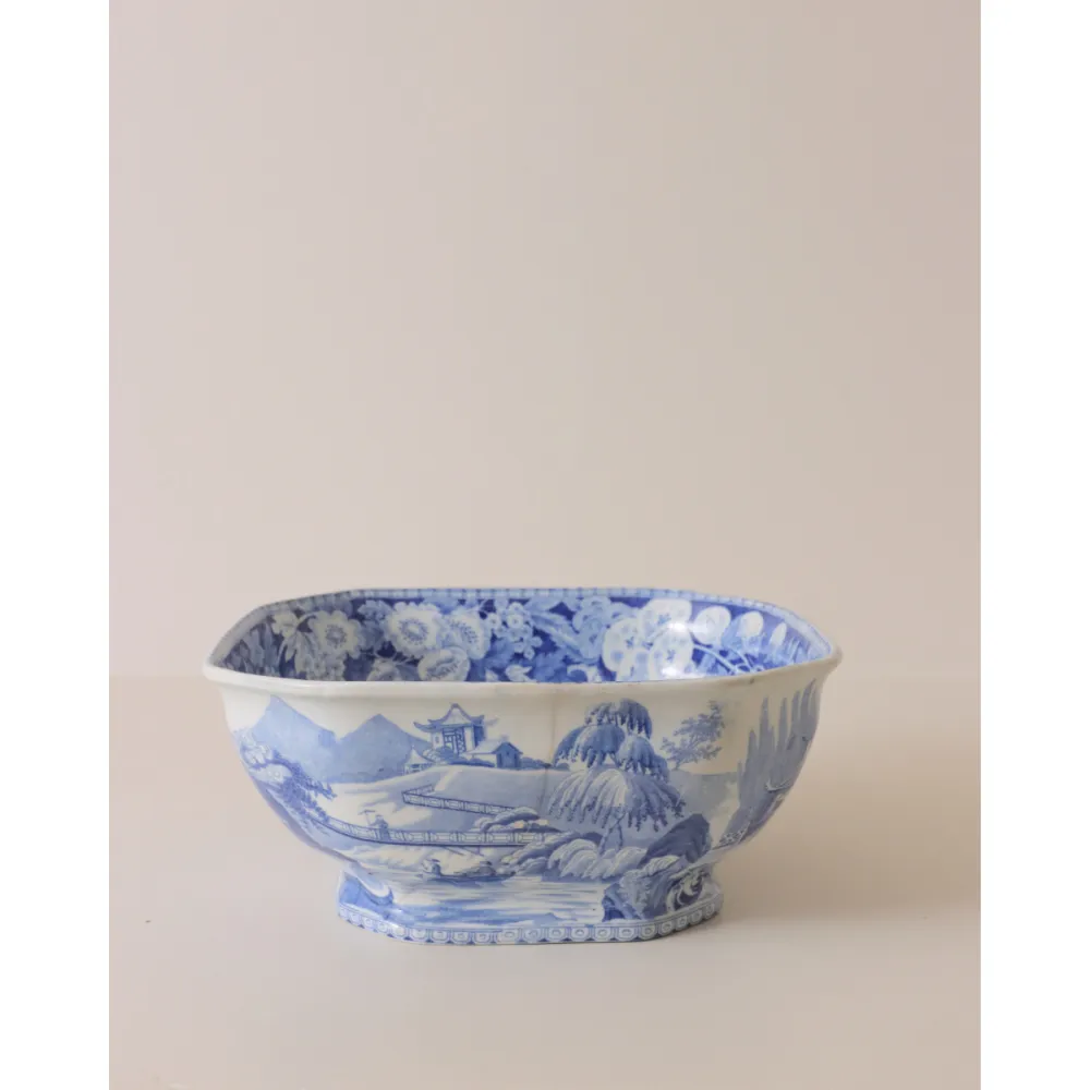 Ironstone Transferware Bowl
