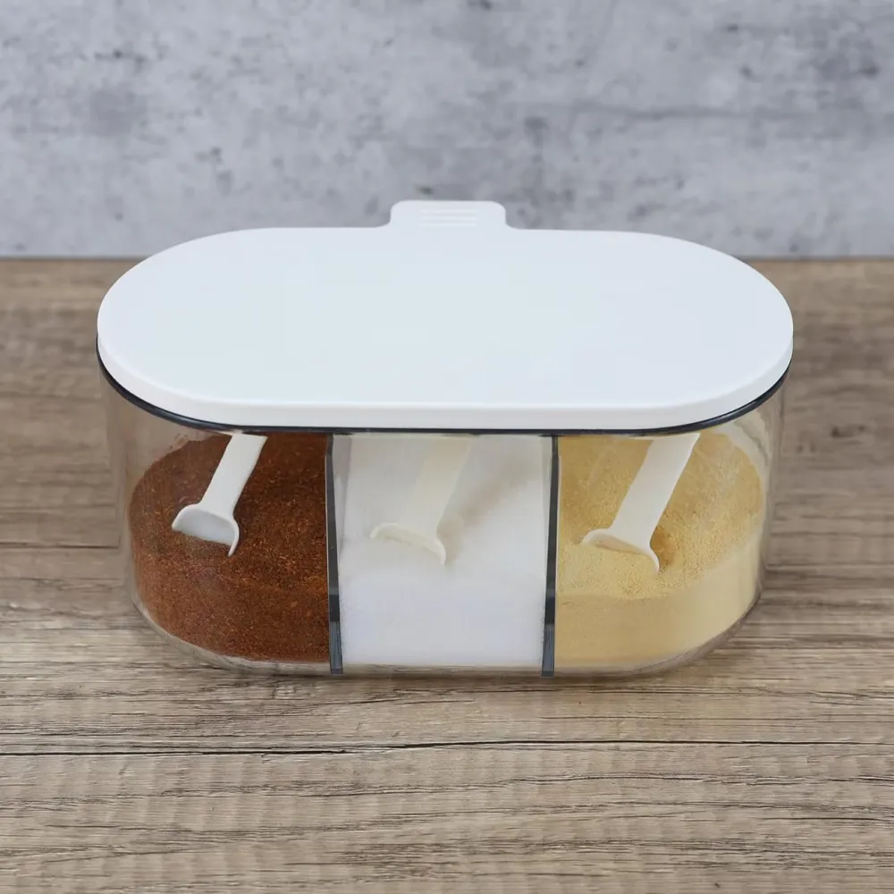 3-Slot Seasoning Storage Box