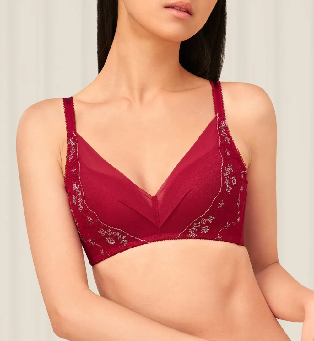 Women's Comfort-Fit Non-Wired Padded Breathable Bra