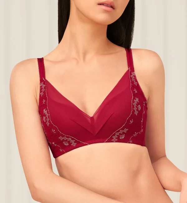 Women's Comfort-Fit Non-Wired Padded Breathable Bra