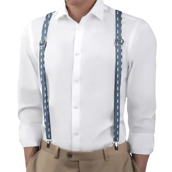 Poodle Dog Theme Suspenders