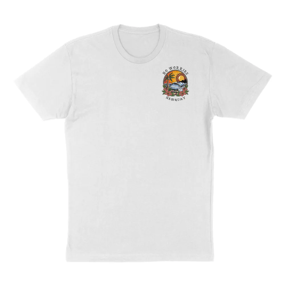Relaxed Beach Scene Graphic T-Shirt