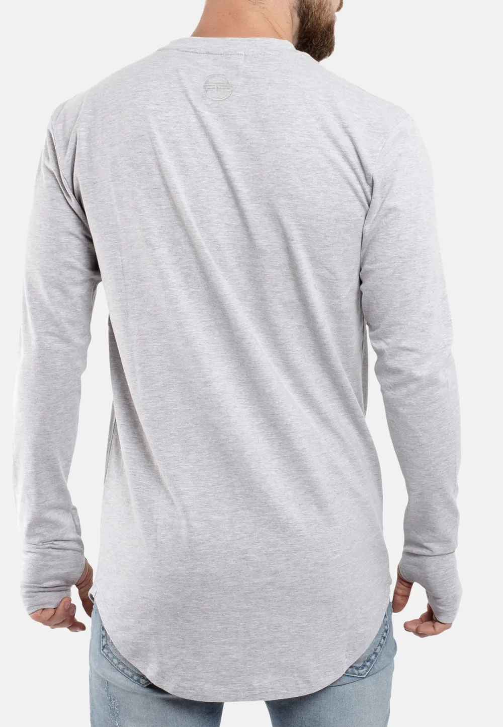 Streamlined Round Neck Longline Tee