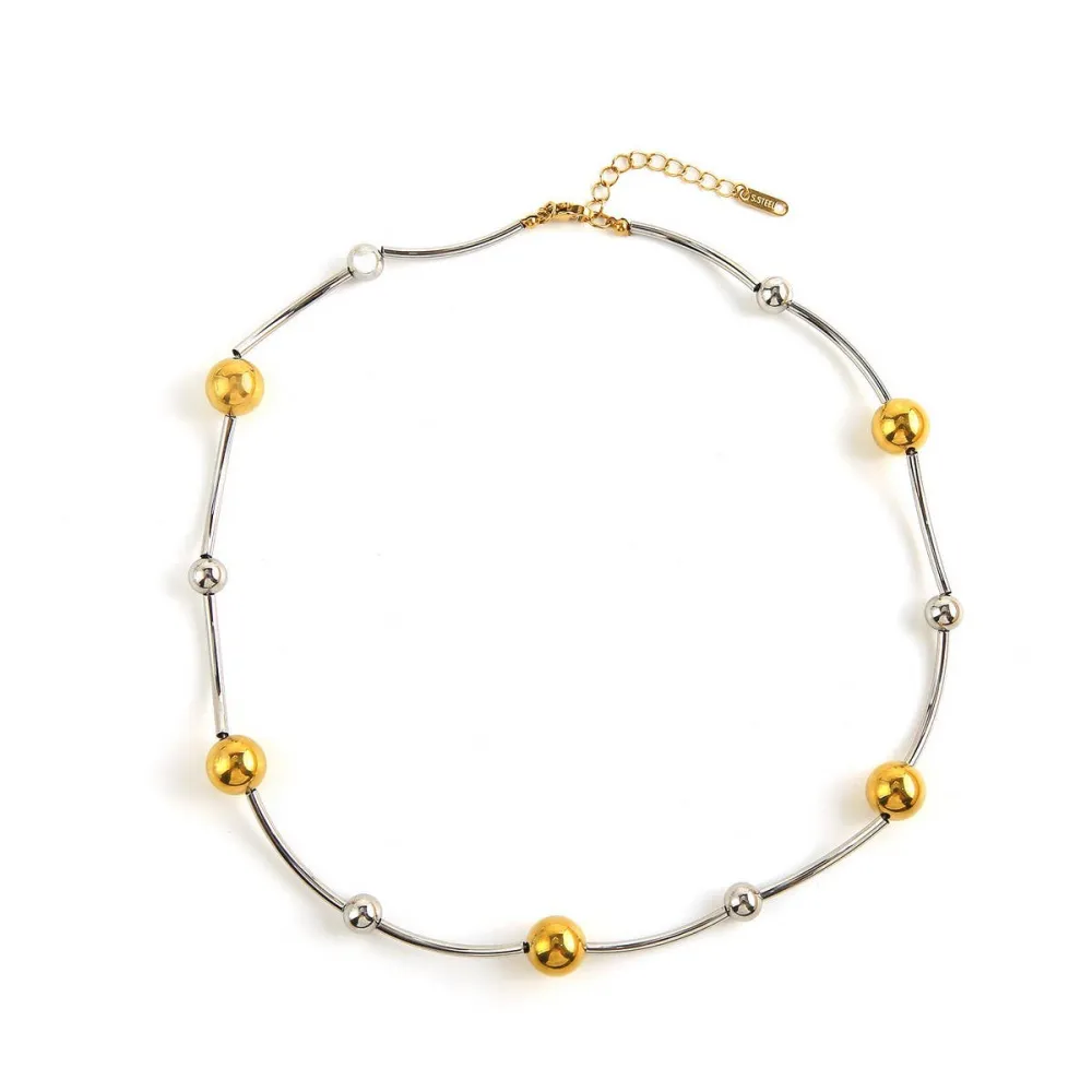 Sculpted Stainless Steel Necklace