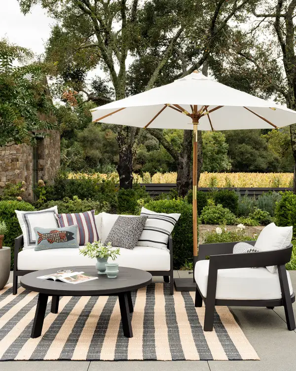 Striped Handwoven Indoor-Outdoor Area Rug