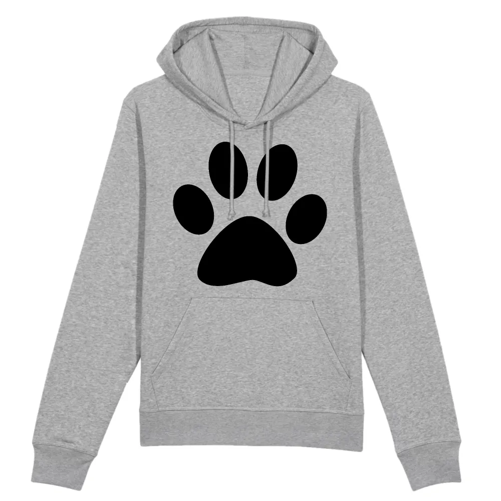 Paw Print Graphic Pullover Hoodie