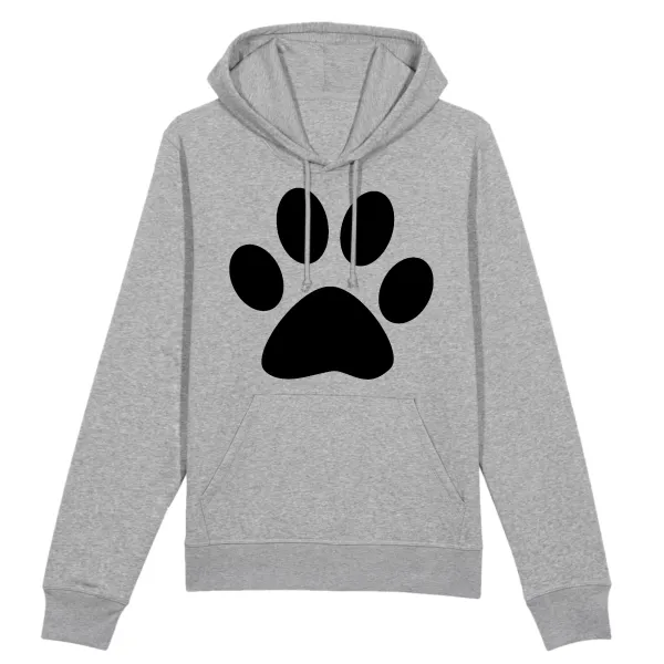 Paw Print Graphic Pullover Hoodie