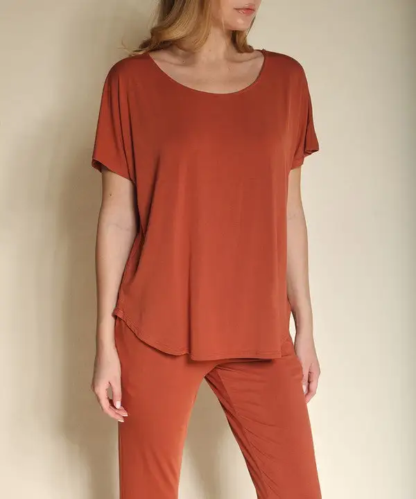 Bamboo Casual Dolman Sleeve Top Tee